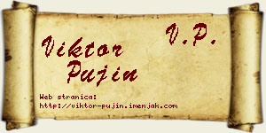 Viktor Pujin vizit kartica